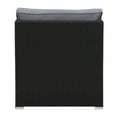 thumbnail image 5 of CorLiving Parksville Resin Wicker Rattan and Steel Patio Sectional Middle Chair with Cushions, Sold Individually, Use to Expand an Outdoor Set, 5 of 9