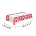 thumbnail image 3 of Hvmvliv Valentines Tablecloth Rectangle Disposable Rectangle Plastic Tablecloth 71X42 Inch for Valentine's Day Anniversary Party Valentines Day Gifts, 3 of 8