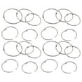 thumbnail image 1 of 100pcs Loose Leaf Binder Ring Metal Book Rings Round Ring for Calendar DIY, 1 of 7