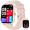 Pink, variant on Mingwear 1.85-Inch Men's and Women's smartwatch fits for Android and iPhone Devices with Fitness Tracker, Pedometer, Answer/Call/120 Sport Modes, IP67 Waterproof Fitness Watch (Pink)