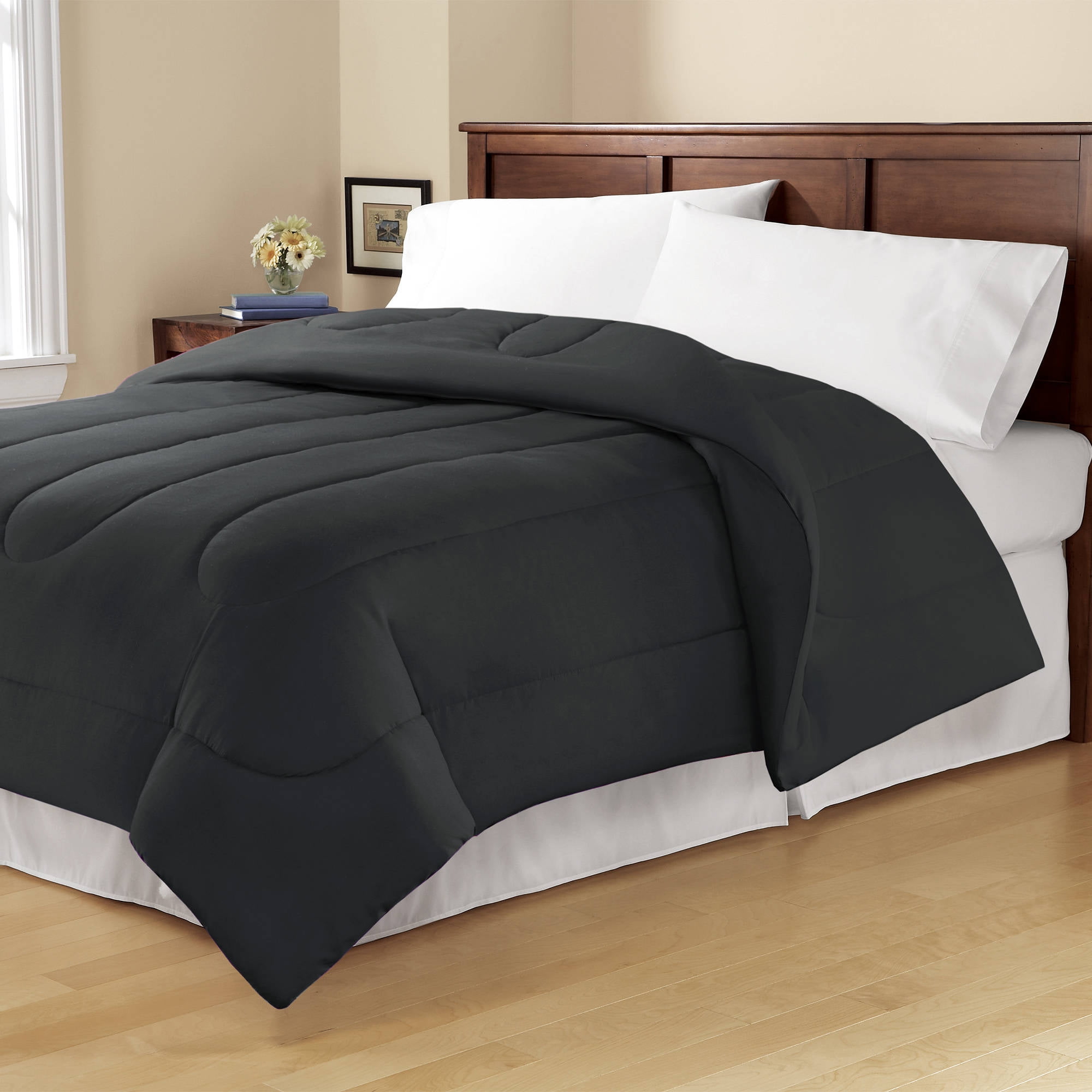 Mainstays Full Or Queen Solid Reversible Comforter 1 Each