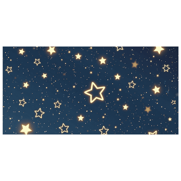Dark Blue Background with Shining Golden Stars Banner Party Decorations Backdrop for Birthday Celebrations Photography Props and Event Decor Happy Party Decorative Supplies