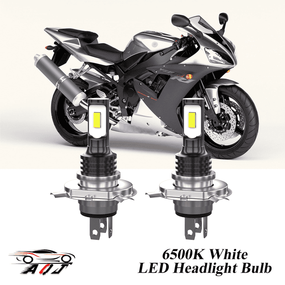 Compatible with Yamaha R1 1998-2003, 2-Pack H4 Led Headlight Bulbs Motorcycle Bulb,1700lm 6500K Cool White, 12v-24v DC