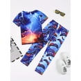 thumbnail image 5 of WIBACKER 1-12Y Kids Boys Pajamas Set Toddler Boy Short Sleeve Tops and Pants 2 Piece Pjs Boys Sleepwear Game Console Jammies, 5 of 9