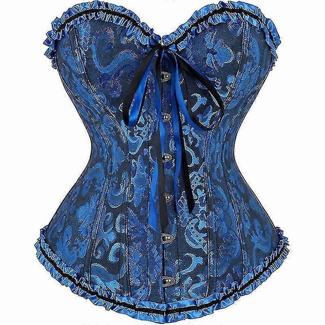 Women Lace Up Back Sexy Floral Corset For Women Lingerie Bustier Top Plus Size