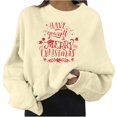thumbnail image 2 of EGNMCR Chandail en Molleton de Noël Mode Décontractée pour Femmes Blouse à Manches Longues Imprimée Chandail en Molleton à Capuche, 2 of 6