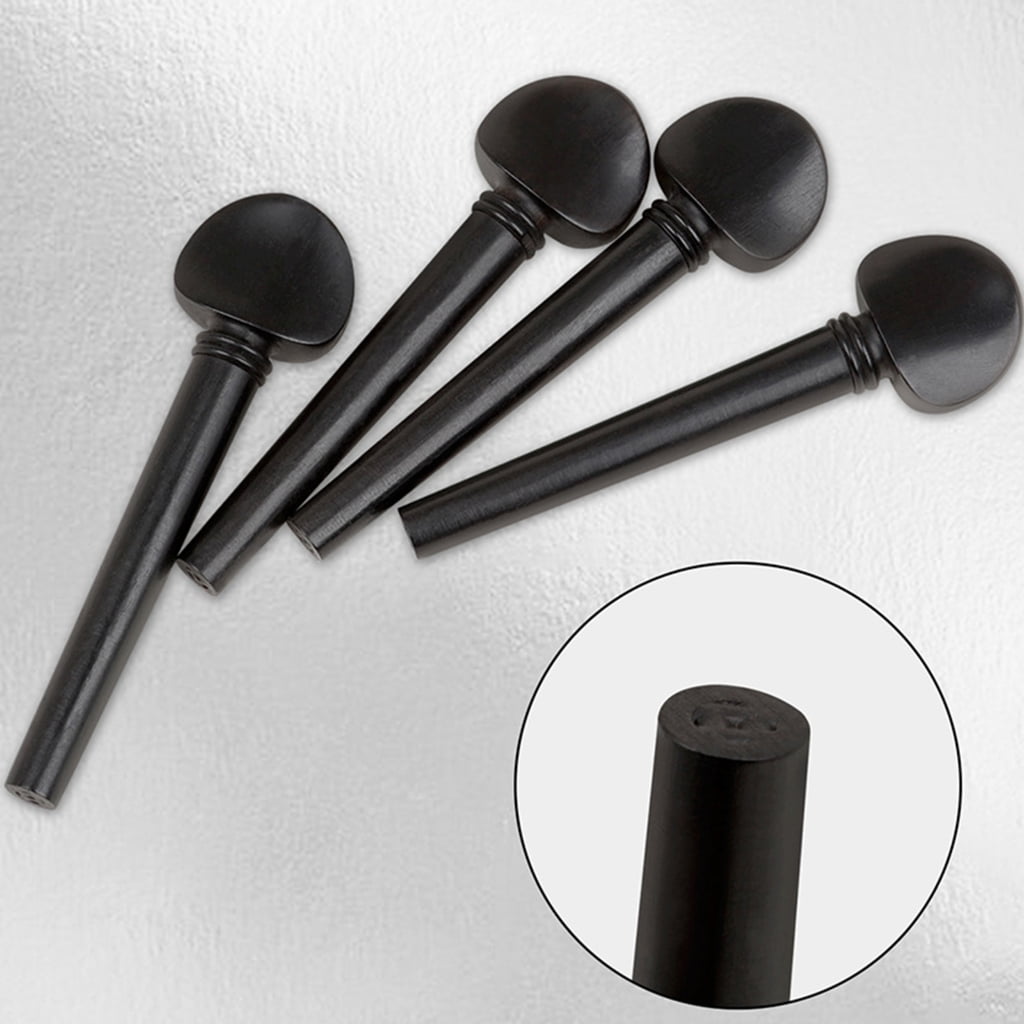WINDLAND 12Pcs Ebony Wood Violin Oud Tuning Peg Tuner Oud Pegs Oud Shaft Handle Durable