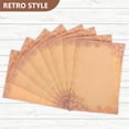 thumbnail image 3 of GOOHOCHY 8 hojas de papel decorativo para escribir, papel de carta vintage, papel de carta en blanco, papelería, papel de carta (A5), 3 of 7