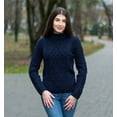 thumbnail image 4 of SAOL Aran Cable Knitted Irish Sweater 100% Soft Merino Wool Fisherman Pullover Women's Jumper Made in Ireland, 4 of 5