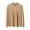 Khaki, variant on Turilly Mens Long Sleeve T-Shirt Quarter Zip Stand Collar Pullover Stretch Fabric Lightweight Business Casual Top