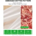 thumbnail image 4 of - Rollo de sellado al aspiradora de alimentos de 11 x 150 pi con dispensador de cortador, rollos de bolsa selladora al aspiradora de grado comercial, bolsas de aspiradora sin BPA, ideal para, 4 of 5
