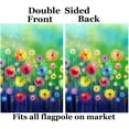 thumbnail image 2 of Watercolor Abstract Spring Summer Seasonal Green Floral Flowers Art House Flag 28" x 40" Double Sided Polyester Welcome Large Yard Garden Flag Banners for Patio Lawn Home Outdoor Decor, 2 of 6