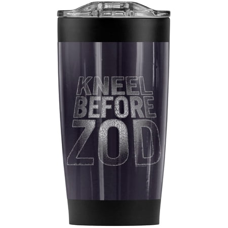 Superman Kneel Zod Stainless Steel Tumbler 20 oz Coffee Travel Mug/Cup Vacuum Insulated & Double Wall with Leakproof Sliding Lid | Great for Hot Drinks and Cold Beverages