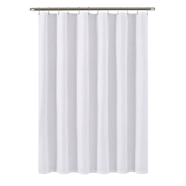 Clorox Waterproof Fabric Shower Curtain, Grey, Mini Diamonds Pattern, 72" x 72"