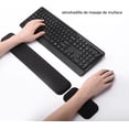 thumbnail image 1 of Almohadilla para teclado y muñeca, almohadilla para ratón, base antideslizante, espuma viscoelástica, juego de almohadillas de descanso para escribir cómodamente y aliviar el dolor de muñeca XianweiShao  9024719129716, 1 of 5