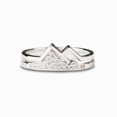 thumbnail image 1 of Anillo de plata esterlina S925 con diamantes en fila, anillo de personalidad simple a la moda, anillo de cola de circón para mujer, joyería, 1 of 4