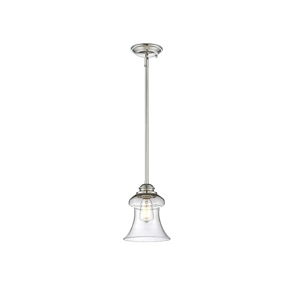 Polished Nickel One Light Mini Pendant from the Vintage Collection
