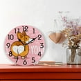 thumbnail image 2 of GZHJMY Cute Cartoon Welsh Corgi Dog Butt Heart Round Wall Clock Decorative, 9.5 Inch Battery Operated Quartz Analog Quiet Desk Clock for Home,Office,School(Pink), 2 of 6
