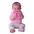 thumbnail image 4 of Malarkey Kids Silicone Chew Cube Rattle Teether for Newborns & Toddlers, Pink – BPA-Free, 4 of 5