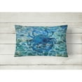 thumbnail image 2 of Carolines Treasures BB5369PW1216 Blue Crab Under Water Canvas Fabric Decorative Pillow  12H x16W multicolor, 2 of 3
