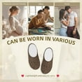 thumbnail image 7 of Daiia Brown Leopard Print Women’s Fuzzy Slippers Memory Foam Lightweight House Shoes Cozy Loafer Flannel House Shoes-37/38, 7 of 7