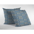 thumbnail image 2 of 18" Blue Cream Spades Indoor Outdoor Zippered Throw Pillow, 2 of 4