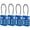 Blue, variant on Brinks 34mm Black TSA Indicator Lock with a Long Cable Shackle, 4 pack