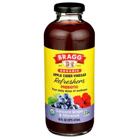 (Pack of 12) Bragg Beverage Apple Cider Grape Organic 16 fl oz (Pack of 12) Bragg Beverage Apple Cider Grape Organic 16 fl oz