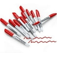 thumbnail image 1 of XUCP-Red Marqueurs Effaçables à Sec Faible Odeur Marqueurs de Tableau Blanc Fins Boîte de 12, 1 of 4