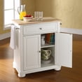 thumbnail image 5 of Crosley Furniture Alexandria Natural Wood Top Portable Kitchen Island, 5 of 9