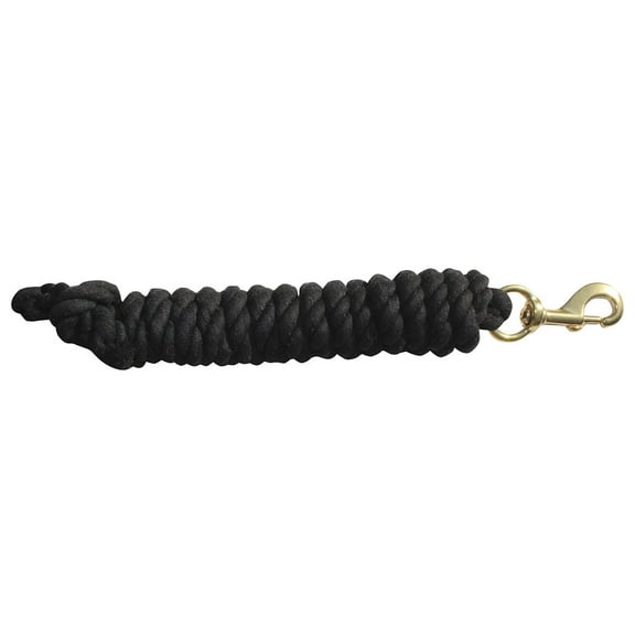 Professionals Choice 10ft Cotton Lead Rope Black
