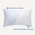 thumbnail image 4 of 2pcs king cooling pillows, hotel quality down alternative filling. Non-sag, breathable and washable. All-season support, great for hot sleepers., 4 of 8