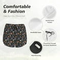 thumbnail image 5 of Disketp Mushroom Print Women's Shorts Workout Shorts for Athletic Gym Running Shorts with Phone Pockets X-Large, 5 of 8