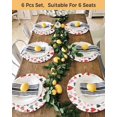 thumbnail image 4 of 15 Inch Round Placemats Set of 4, Valentine's Day Love Heart Non Slip Heat Insulation PP Table Mats, Pink Red Black Romantic Washable Place Mats for Kitchen Dining Party Table Decor, 4 of 7