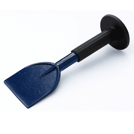 HAWK 8" (20.3 cm) Brick Chisel | 2.25" (5.7 cm) Wide | Shock-Resistant Rubber Handle | Solid Steel Blade for Tough Masonry | Ideal for Cleaning, Carving & Construction