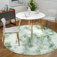thumbnail image 2 of Carvapet Round Area Rug, Non-Slip Washable Circle Rug for Kitchen Bathroom Living Bedroom, Super Soft Absorbent Carpet Low Pile, 5ft, Green, 2 of 7