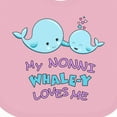 thumbnail image 4 of Inktastic My Nonni Whale-y Loves Me Boys or Girls Baby Bib, 4 of 4
