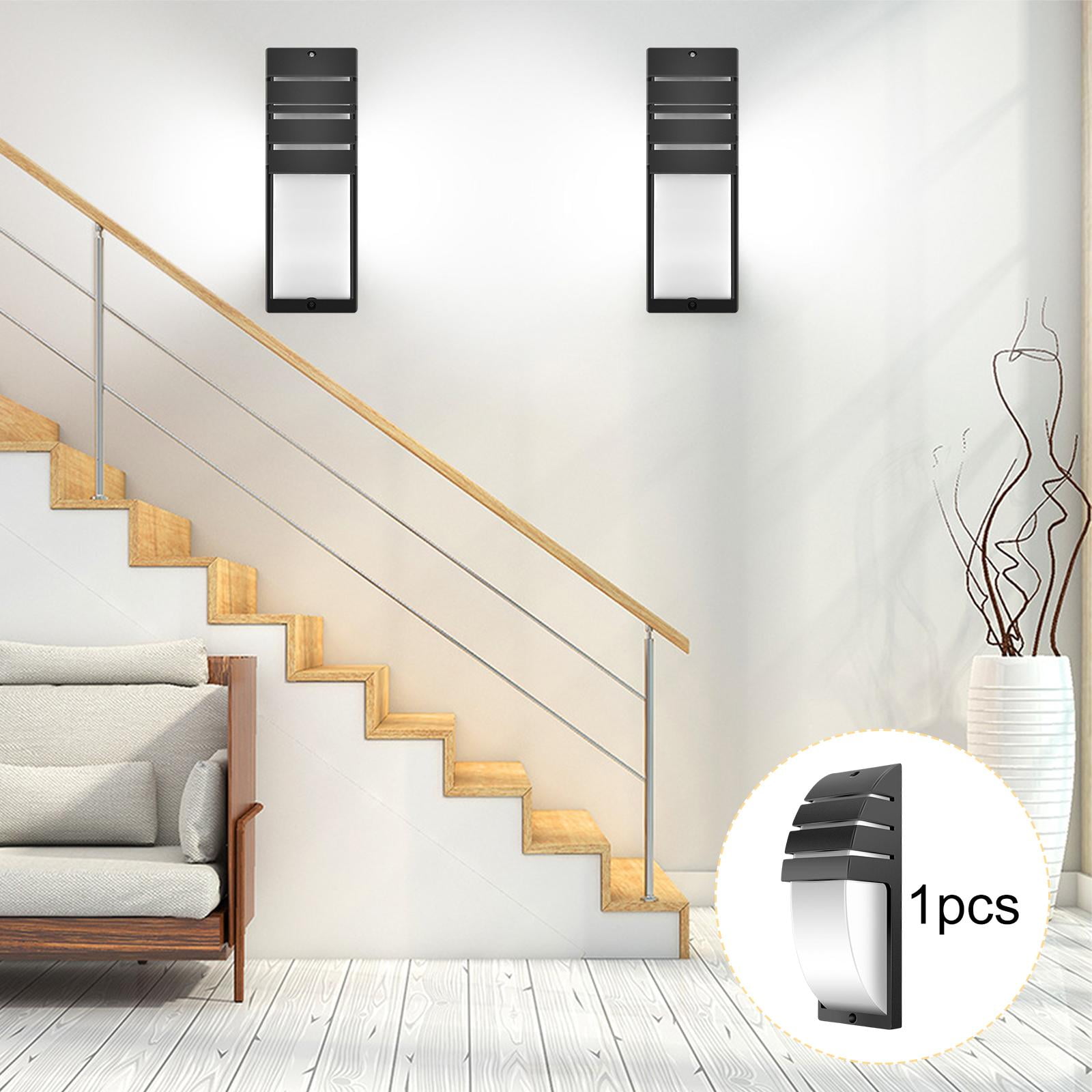 8W LED Wall Light Waterproof Exterior Light Sconce Walkway Garden Courtyard Warm white