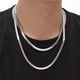 thumbnail image 1 of Collares y colgantes Collar de cadena plana de espiga Collar de cadena plana de serpiente para hombre y mujer Collar de cadena plana de seda con acabado pulido Exquisito collar, 1 of 9