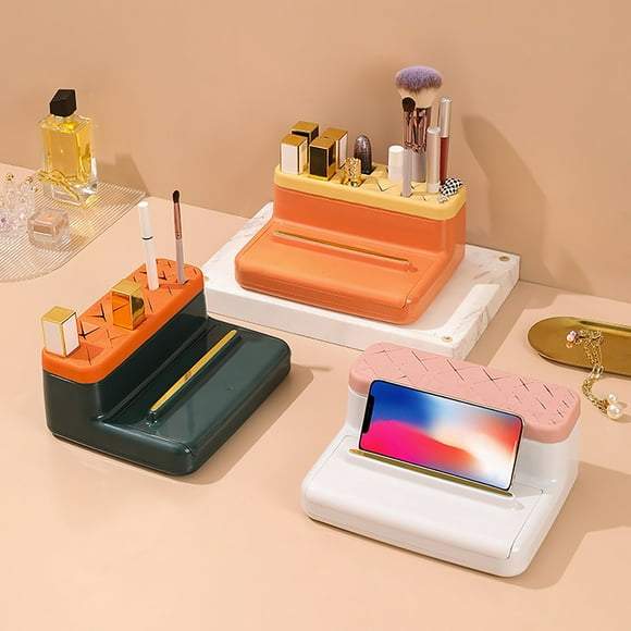 Ganfancp Makeup Storage Box, Beauty Storage Box, Clamshell And Detachable Storage Box, Storage Box With Interlayer For Bedroom And Wash Counter Deals Of The Day