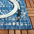 thumbnail image 4 of SAFAVIEH Courtyard Morven Geometric Indoor/Outdoor Area Rug, Navy/Grey, 8' x 11', 4 of 10