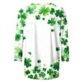 thumbnail image 4 of xixinqiwan Womens St Patrick's Day Enthusiast Tshirt,Women Shamrock Green T-Shirts Long Sleeve Lucky Irish Festival Tops for Gift, 4 of 6