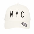 thumbnail image 2 of WITHMOONS Baseball Cap Summer Nylon Ventilated Hole NYC Hat CR11157 (Ivory), 2 of 2