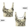 thumbnail image 5 of Lsque Vintage Floral Printed Women'S Sports Bra, Compression, Moisture Wicking, High-Impact Sports Bra For Women,Supportive sports bra-Medium, 5 of 9