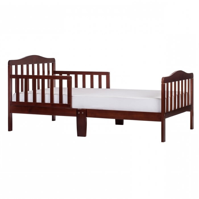 brown toddler bed