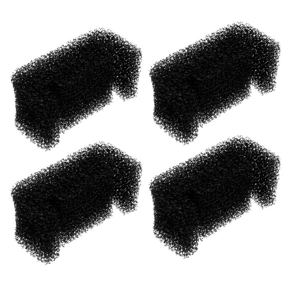 MEIBUTYUP 4-Pack Black Sponge Filter for Aquarium Fish Tank Water Filtration, Pet Store Quality, and Efficient