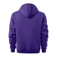 thumbnail image 5 of Sweatshirt for Men,Casual Button Up Hoodie Side Pockets Comfortable Pullover for Streetwear Daily Wear,Men Hoodies,05 Purple,M, 5 of 6