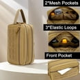 thumbnail image 4 of Tactical Toiletry Bag for Men – MOLLE Dopp Kit with Dry/Wet Separation, Large Capacity, Water-Resistant Travel Shaving Bag with U.S Patch & T-Mount MOLLE Clip (OD), 4 of 12