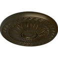 thumbnail image 3 of Ekena Millwork 20"OD x 1 3/8"P Randee Ceiling Medallion (Fits Canopies up to 3 7/8"), Hand-Painted Green Gold, 3 of 6
