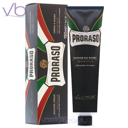 Proraso Sapone Da Barba Prottetivo |Blue Shaving Cream inTube with Aloe and Vitamin E, 150ml